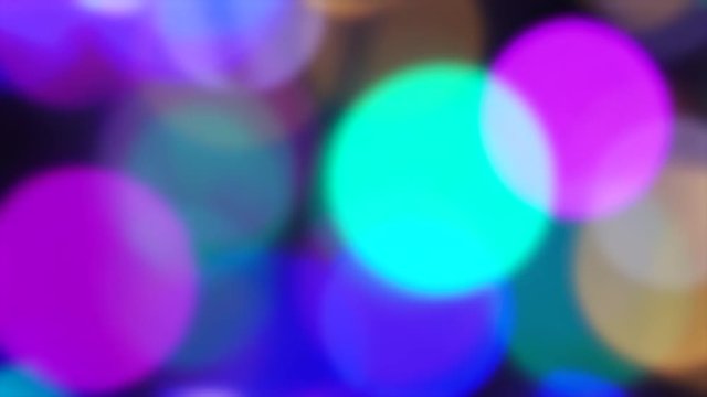 Bokeh rotating circles