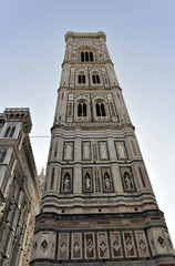 Campanile, Cattedrale di Santa Maria del Fiore, Kathedrale Santa Maria del Fiore, Kathedrale von Florenz, Florenz, Toscana, Italien, Europa