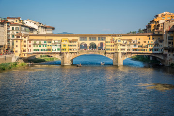 Fototapeta premium Ponte Vecchio over Arno river in Florence, Tuscany, Italy