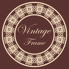 Vintage round frame