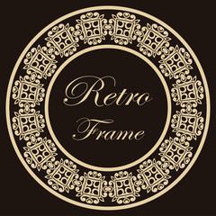 Vintage round frame