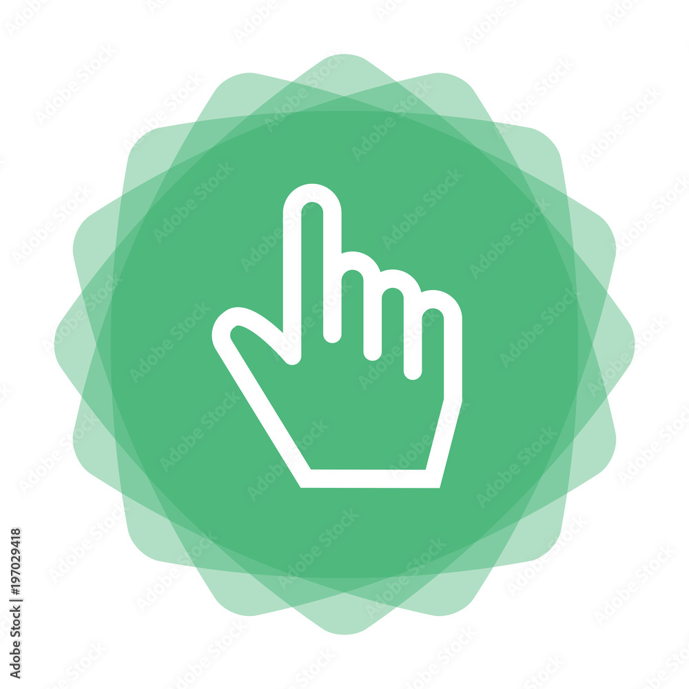 Sticker app icon mint - zeigefinger