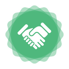 App Icon mint - Handschlag