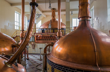 Vintage copper kettle - brewery in Belgium