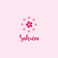 Sakura Vector Template Design