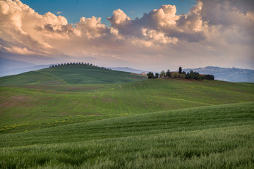 Val d'Orcia in primavera Toscana Italia