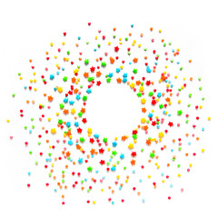 Beautiful Food Frame With multicolored sprinkles