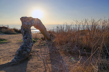 Landscape of the Southern California coast outside of San Diego.