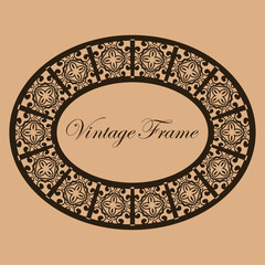 Vintage round frame