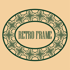 Vintage round frame