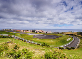 Airport in Santa Cruz das Flores, Flores Island, Azores, Portugal