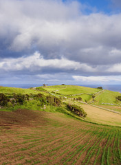 Fototapeta premium Landscape near Lajes, Flores Island, Azores, Portugal