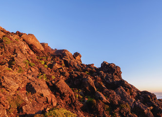 Mount Pico at sunrise, Pico Island, Azores, Portugal