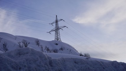 Arlberg, Vorarlberg &Ouml;sterreich, Strommasten