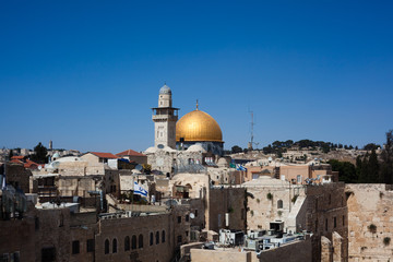 Fototapeta na wymiar Jerusalem old city view