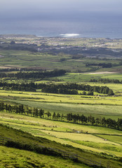 Naklejka premium View from Serra do Cume, Terceira Island, Azores, Portugal