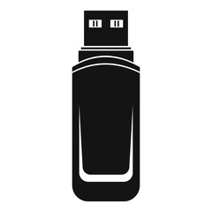 Mini flash drive icon. Simple illustration of mini flash drive vector icon for web