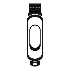 Mini usb icon. Simple illustration of mini usb vector icon for web