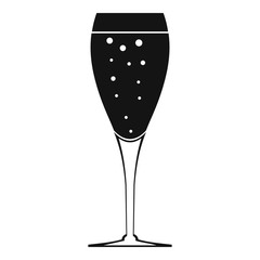 Full glass icon. Simple illustration of full glass vector icon for web