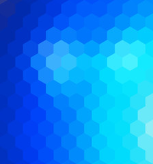 Low poly hexagon abstract geometrical vector background - 197035627