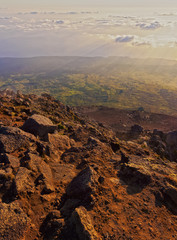 Mount Pico at sunrise, Pico Island, Azores, Portugal