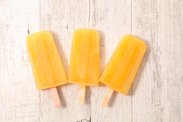 fresh ice cream popsicle