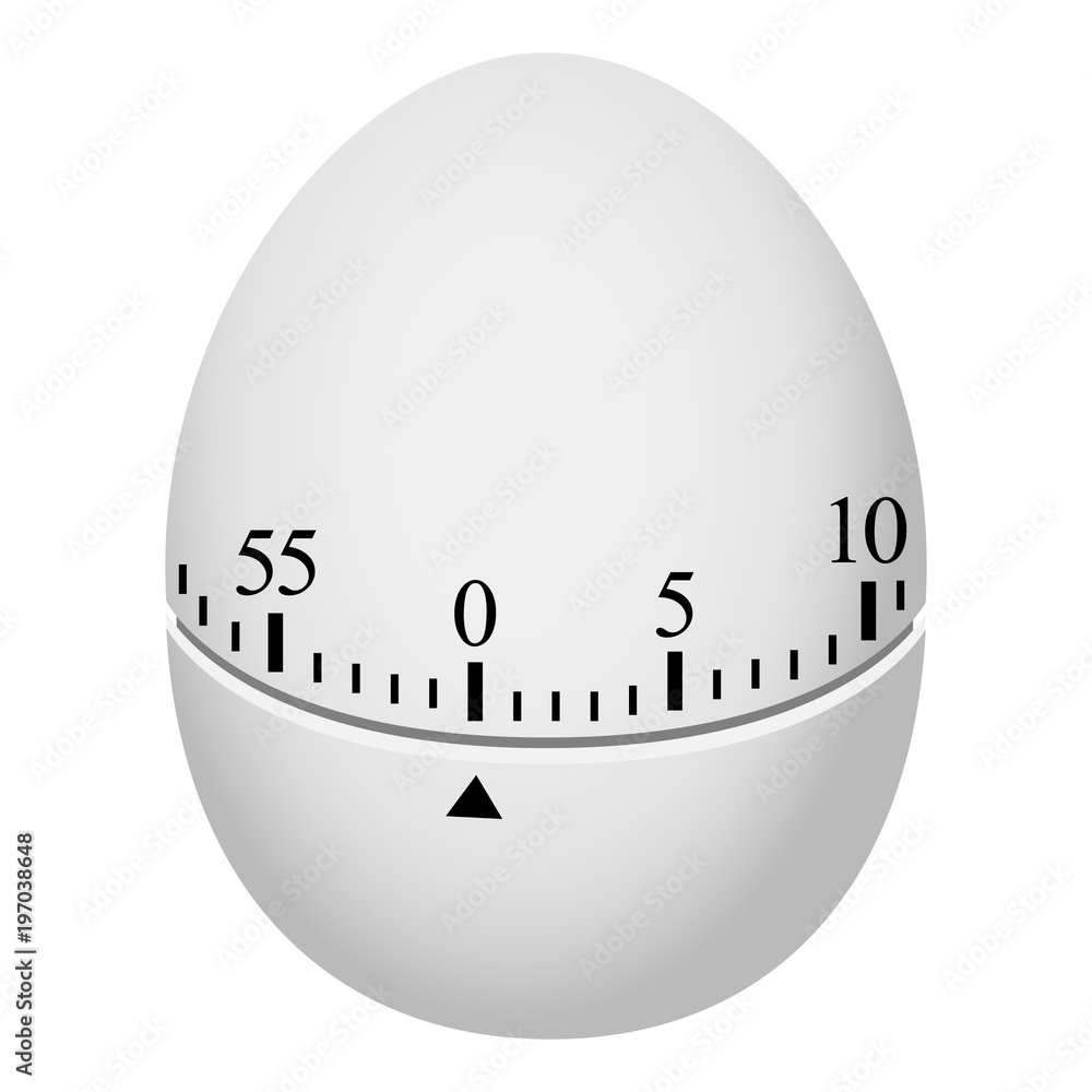 Poster egg timer mockup. realistic illustration of egg timer vector mockup for web