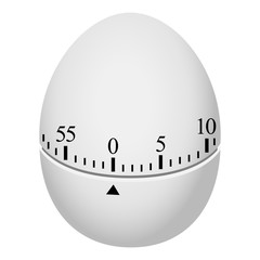 Egg timer mockup. Realistic illustration of egg timer vector mockup for web