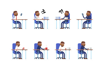 sits sad, thoughtful. phone does not ring, a lot 