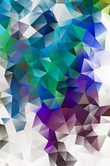Obraz premium vector multicolored abstract background of effect geometric triangles