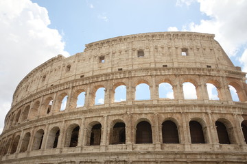 coliseum on a summer day