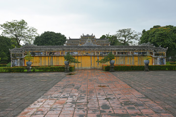 A screen wall in the Dien Tho Residence in the Imperial City, Hue, Vietnam
