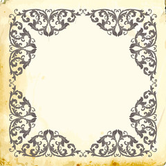 Vector baroque of vintage elements for design. 