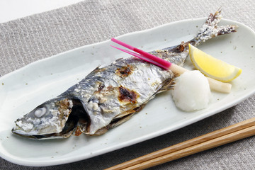 マアジの塩焼き