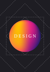 Mars planet. Modern futuristic abstract cover