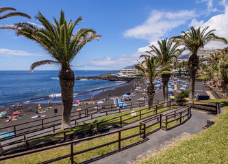 Beach in Puerto de Santiago, Tenerife Island, Canary Islands, Spain