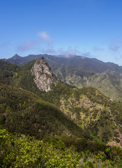 Fototapeta na wymiar Trail in Anaga Rural Park, Tenerife Island, Canary Islands, Spain
