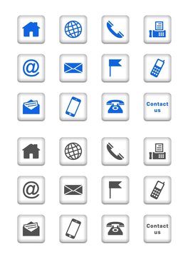 Contact icons - buttons