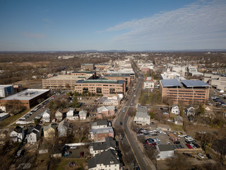Aerial of Somerville New Jersey