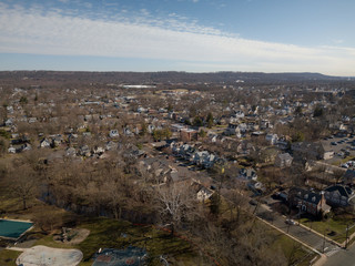 Aerial of Somerville New Jersey