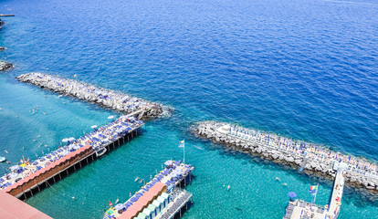 Fototapeta na wymiar Seascape in Sorrento, Italy.