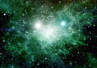 galaxy in a free space