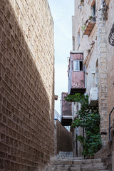 Quiet street in old city Yafo-Israel