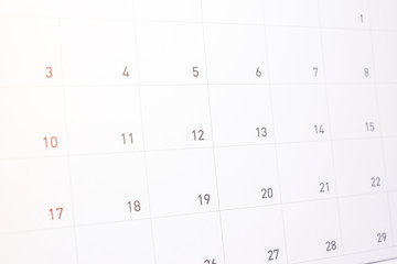 Information appointment on calendar (list to do/event in 2018) for activity background or texture.