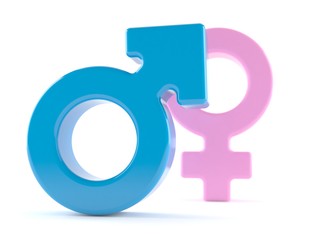 Male and female gender symbol