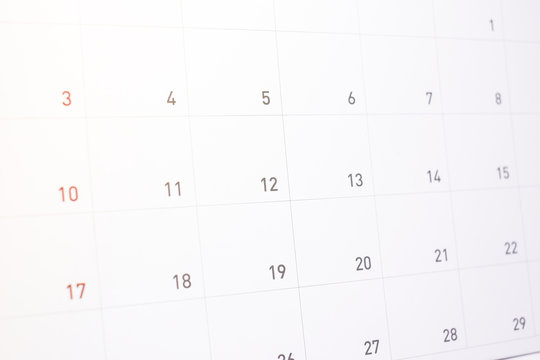 Information appointment on calendar (list to do/event in 2018) for activity background or texture.