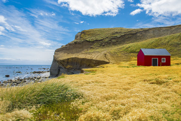 Fisherman's cottage near the coast in Tierra del Fuego