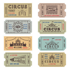 Design template of circus tickets © ONYXprj