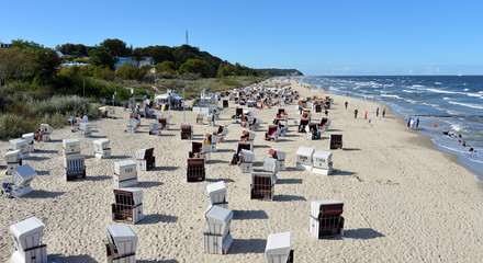 Sandstrand von Ahlbeck auf Usedom