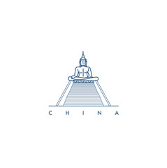 China. illustration.